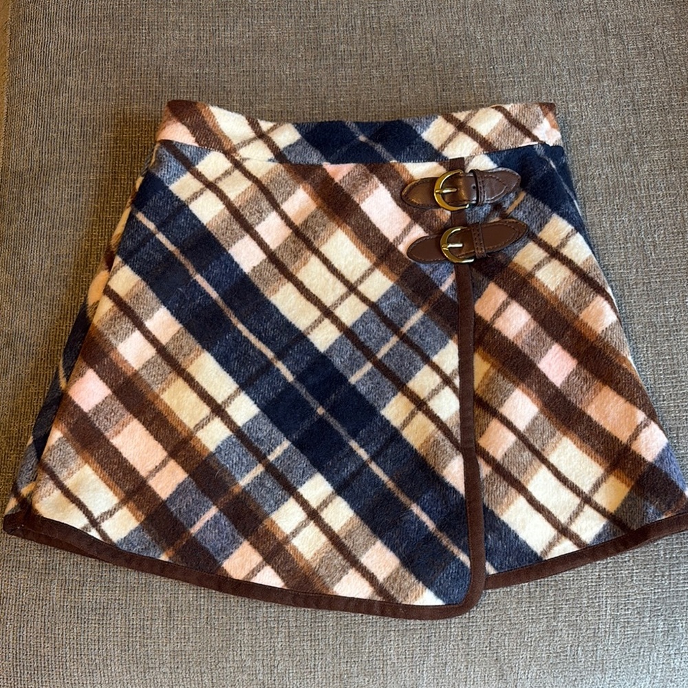 Janie and Jack Plaid Wrap Skirt